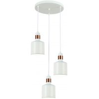Italux Restenza lampa wisząca 3x40 W biała PND-2439-3-WH