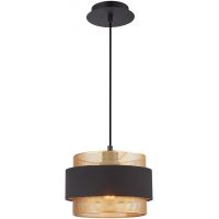 Italux Bans lampa wisząca 1x40 W czarna-złota PND-27467-1-BK-GD