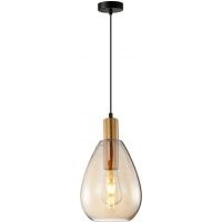 Italux Zulo lampa wisząca 1x40 W mosiądz PND-27812-BRO-AMB