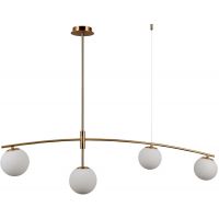 Italux Senai lampa wisząca 4x5 W mosiądz PND-31322-4-HB