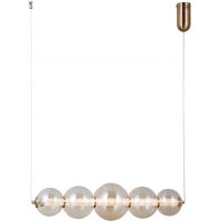 Italux Butero lampa wisząca 5x4 W złota-bursztynowa PND-34359-5H-HBR-AMB