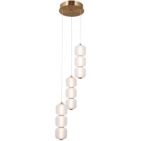 Italux Ganti lampa wisząca 20 W złota-opal PND-34362-9-HBR-OPAL