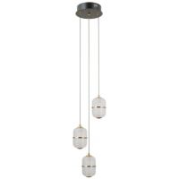 Italux Alani lampa wisząca 3x15 W czarna PND-34375-3-BK