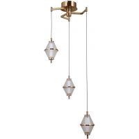 Italux Fuente lampa wisząca 3x15 W złota PND-34395-3-HBR