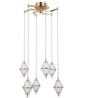 Italux Fuente lampa wisząca 6x30 W złota PND-34395-6-HBR