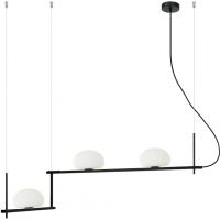 Italux Kernio lampa wisząca 3x25 W czarna PND-357783-BK+W