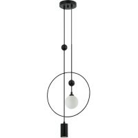 Italux Trosti lampa wisząca 2x60 W czarna PND-428892-BK