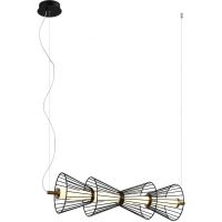 Italux Sanke lampa wisząca 1x15 W czarna PND-63849-4-BK