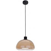 Italux Apiro lampa wisząca 1x7 W bursztynowa PND-84638-BK-AMB