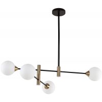 Italux Marino lampa podsufitowa 4x25 W czarna PND-9148-4-OPAL