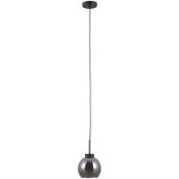 Italux Poggi lampa wisząca 1x40 W czarny mat-przydymiony PND-28028-1B