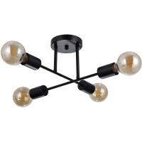 Italux Formio lampa wisząca 4x40 W czarny mat PND-4052-4-BL