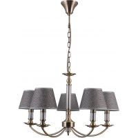 Italux Zanobi lampa wisząca 5x40 W brąz antyczny PND-43272-5