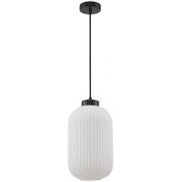 Italux Lindo lampa wisząca 1x40 W biała-czarna PND-52636-1-BK