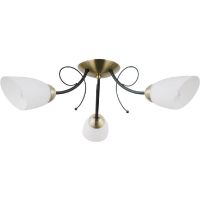 Italux Clarisa lampa podsufitowa 3x40 W czarna PND-6706-3