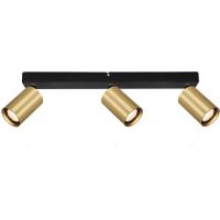 Italux Nesto lampa podsufitowa 3x10 W złota SPL-23436-3-BK-GD