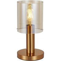Italux Sardo lampa stołowa 1x40 W mosiądz-bursztynowa TB-5581-1-BRO+AMB