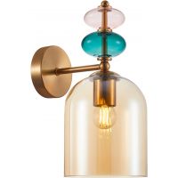 Italux Busco kinkiet 1x40 W złoty WL-30263-1B-BRO-AMB