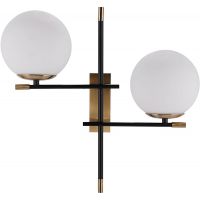 Italux Stelia kinkiet 2x5 W czarny WL-43660-2