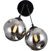 Italux Perlos kinkiet 2x5 W czarny mat-szary WL-54456-2A-BK-SMG