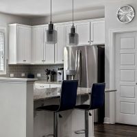 Kaja Denis lampa wisząca 2x15 W czarna-grafitowa K-5261