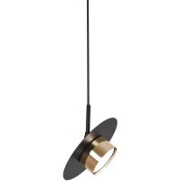 Kaja Burgas lampa wisząca 1x10 W czarna-złota K-5455