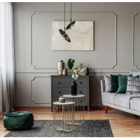 Kaja Burgas lampa wisząca 1x10 W czarna-złota K-5456