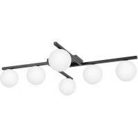 Kaja Korfu lampa podsufitowa 6x10 W biała-czarna K-5461