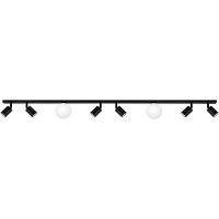 Kaja Swing lampa podsufitowa 8x10 W biała-czarna K-5494