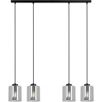 Kaja Miri lampa wisząca 4x15 W czarna-grafitowa K-5576