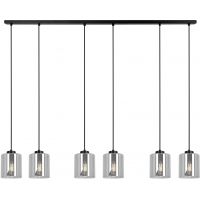 Kaja Miri lampa wisząca 6x15 W czarna-grafitowa K-5577