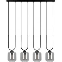 Kaja Bono lampa wisząca 4x15 W czarna-grafitowa K-5587