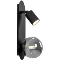 Kaja Aries kinkiet 2x10 W czarny-grafitowy K-5482