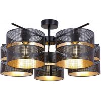 Kaja Malavi lampa podsufitowa 5x15 W czarna-złota K-5503