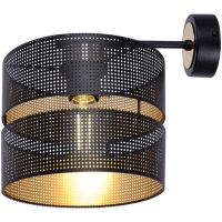 Kaja Malavi kinkiet 1x15 W czarny-złoty K-5504