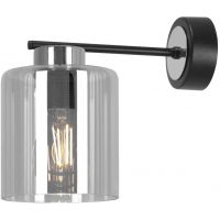 Kaja Luna kinkiet 1x15 W czarny-srebrny-grafitowy K-5528