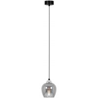 Kaja Nira lampa wisząca 1x15 W czarna-chrom K-5610