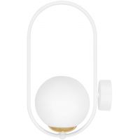 Kaja Malta kinkiet 1x10 W biały-złoty K-5472