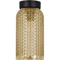 Kaja Capri lampa podsufitowa 1x15 W czarna-bursztynowa K-5623