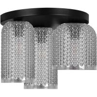 Kaja Inga lampa podsufitowa 3x15 W czarna-grafitowa K-5635
