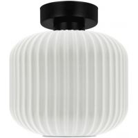 Kaja Sparta lampa podsufitowa 1x15 W biała-czarna K-5642