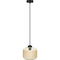 Kaja Clark lampa wisząca 1x15 W czarna-bursztynowa K-5650