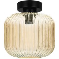 Kaja Clark lampa podsufitowa 1x15 W czarna-bursztynowa K-5652
