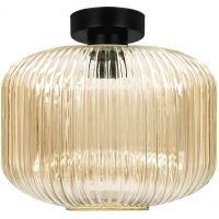 Kaja Clark lampa podsufitowa 1x15 W czarna-bursztynowa K-5653