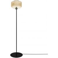 Kaja Clark lampa stojąca 1x15 W czarna-bursztynowa K-5655