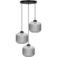 Kaja Campo lampa wisząca 3x15 W czarna-grafitowa K-5664