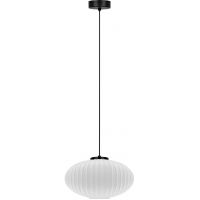 Kaja Peso lampa wisząca 1x15 W biała-czarna K-5670