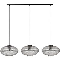 Kaja Arco lampa wisząca 3x15 W czarna-grafitowa K-5678