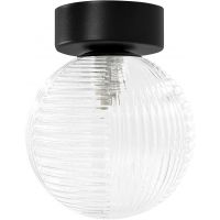 Kaja Aura lampa podsufitowa 1x10 W czarna-przezroczysta K-5681