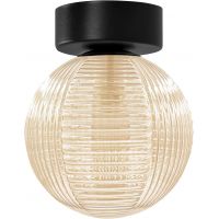 Kaja Giro lampa podsufitowa 1x10 W czarna-bursztynowa K-5686